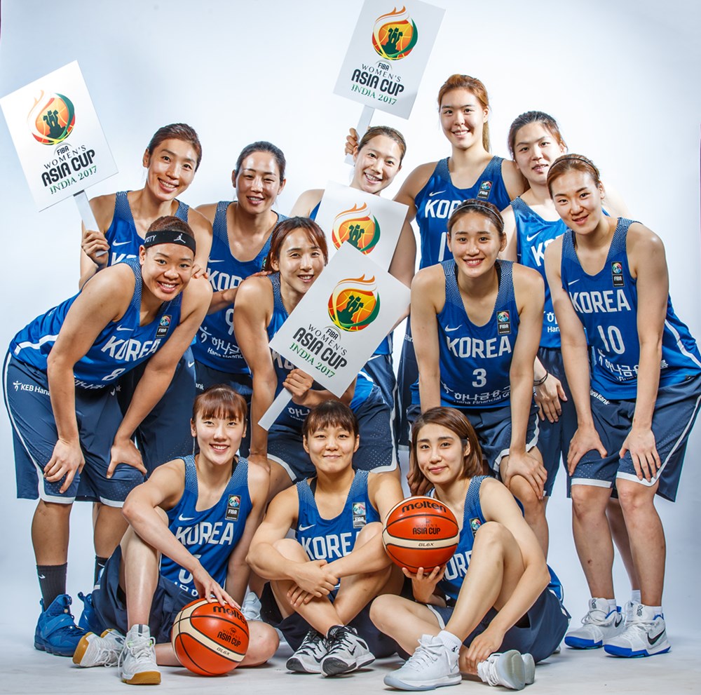  2017 여자농구 아시아컵에 출전했던 여자농구 대표팀 선수들
