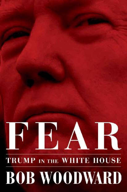 밥 우드워드의 ‘공포 : 백악관의 트럼프’ 표지.