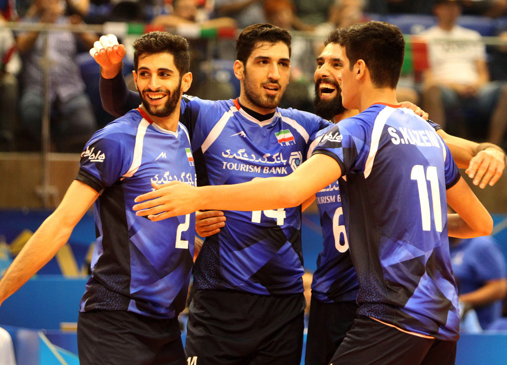  이란 남자배구 대표팀, 2018 세계선수권 경기 모습 (2018.9.13)
