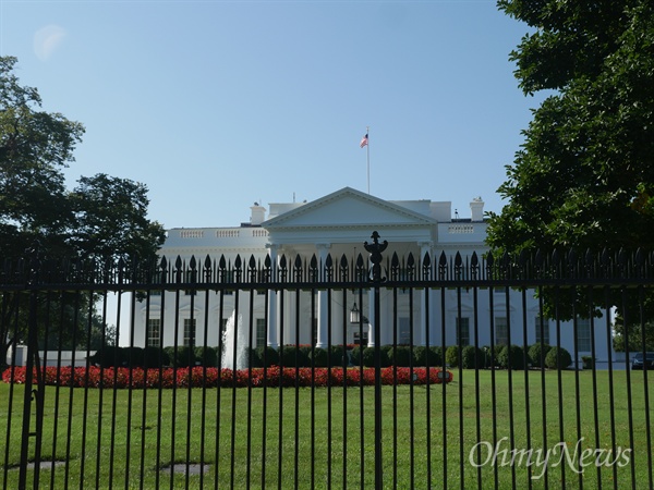 미국 워싱턴 D.C에 있는 백악관(The White House).