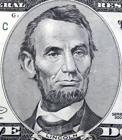 미국 화폐 속 링컨의 초상화