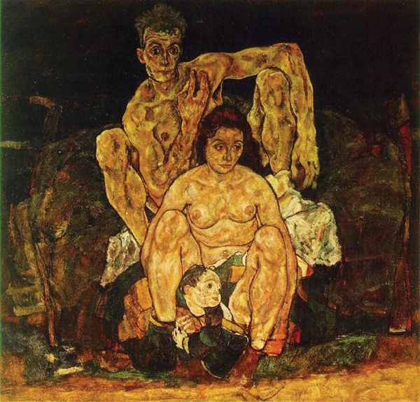 가족(에곤실레,1918,빈 오스트리아 미술관)