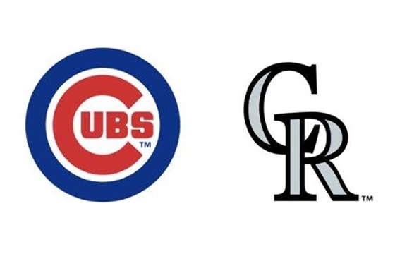  시카고 컵스, 콜로라도 로키스 팀 로고.