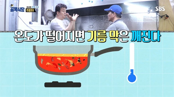  2018년 10월 17일 방송된 SBS <백종원의 골목식당> 36회 '성내동 편' 두 번째 이야기 중 한 장면.