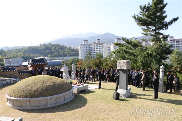 일제강점기 독립운동가이셨던 왕산 허위 선생의 110주년 추모식이 경북 구미시 임은동 왕산 선생의 묘소에서 열렸다.