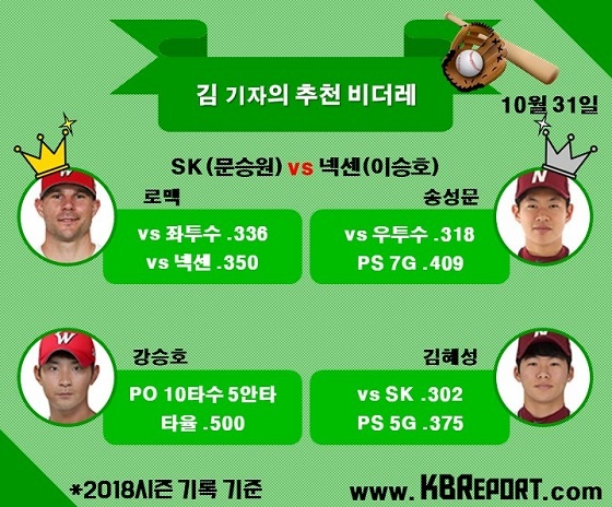  프로야구 팀별 추천 비더레 (사진출처: KBO홈페이지) 