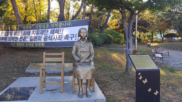 서산시청 앞에 세워진 평화의 소녀상이 공공조형물로 지정됐다. 이로서 서산 평화의 소녀상은 서산시가 적극적으로 관리하게 됐다. 