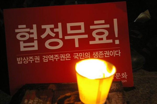 2008 광우병 촛불집회에 참가한 김신효정