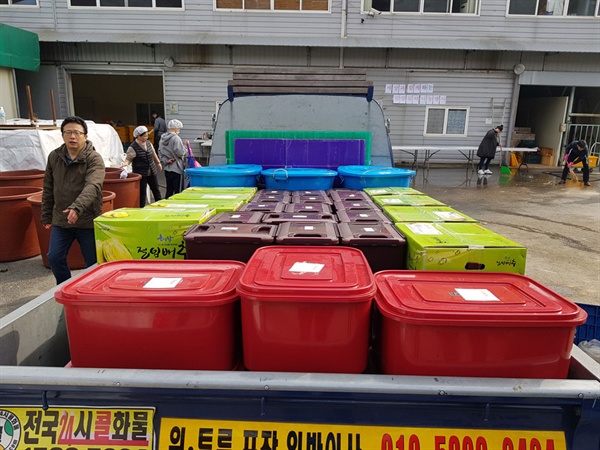 오늘 ‘세상과 함께’ 회원들이 담근 김장김치 500포기는 소외계층에 전달됐다. 