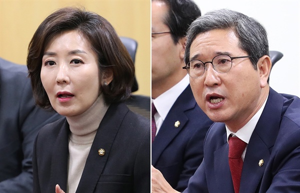 나경원-김학용 의원은 한국당 내에서 비박으로 분류되는 후보다.