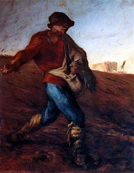 밀레, <씨 뿌리는 사람>, 1850년 작품