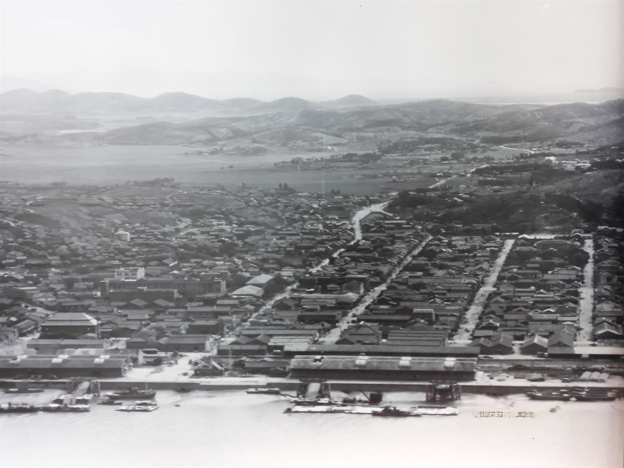 군산 전경 사진(1945년 8월 촬영)
