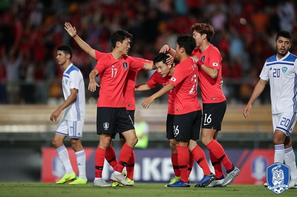 한국 대표팀 벤투호가 지난 11월 우즈베키스탄전에서 4-0 대승을 거뒀다. 