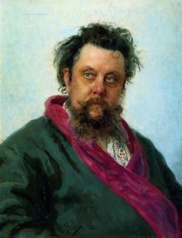 무소르그스키의 초상(일리야 레핀, 1881, 트레치야코프 미술관)