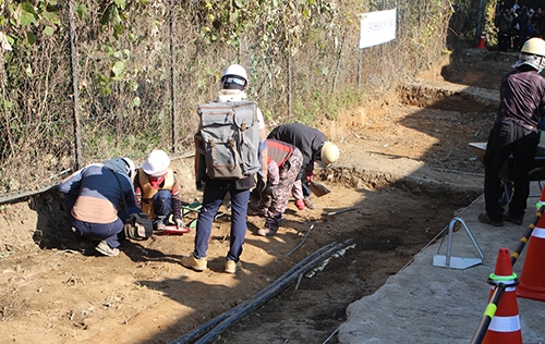 지난해 11월 5·18 행방불명자 암매장지로 추정된 옛 광주교도소 부근에서 발굴조사가 진행되고 있다.
