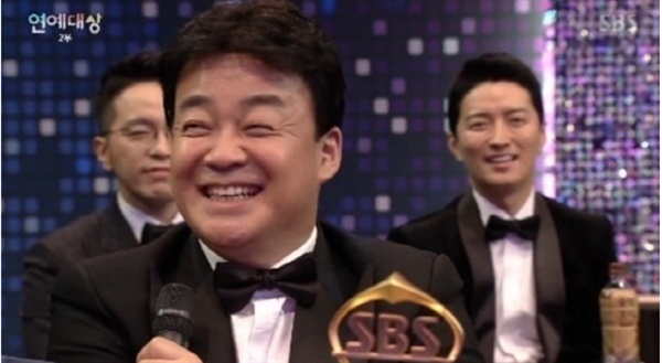  '2018 SBS 연예대상'에 참석한 백종원. 