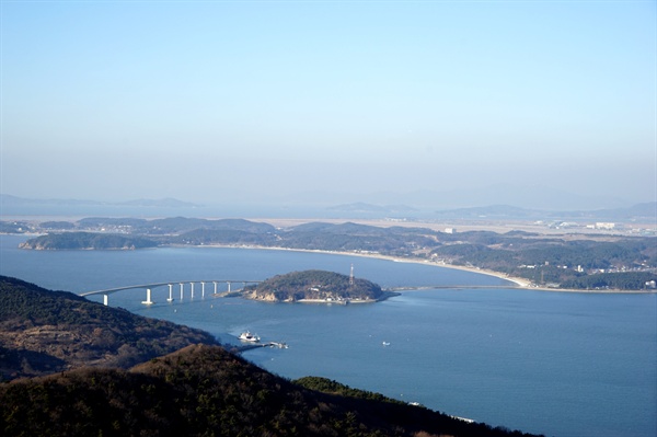  국사봉에서 바라본 잠진도