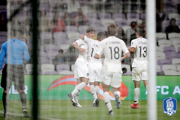 한국 대표팀 한국은 전반 41분 김민재의 결승골로 키르기스스탄에 승리했다. 