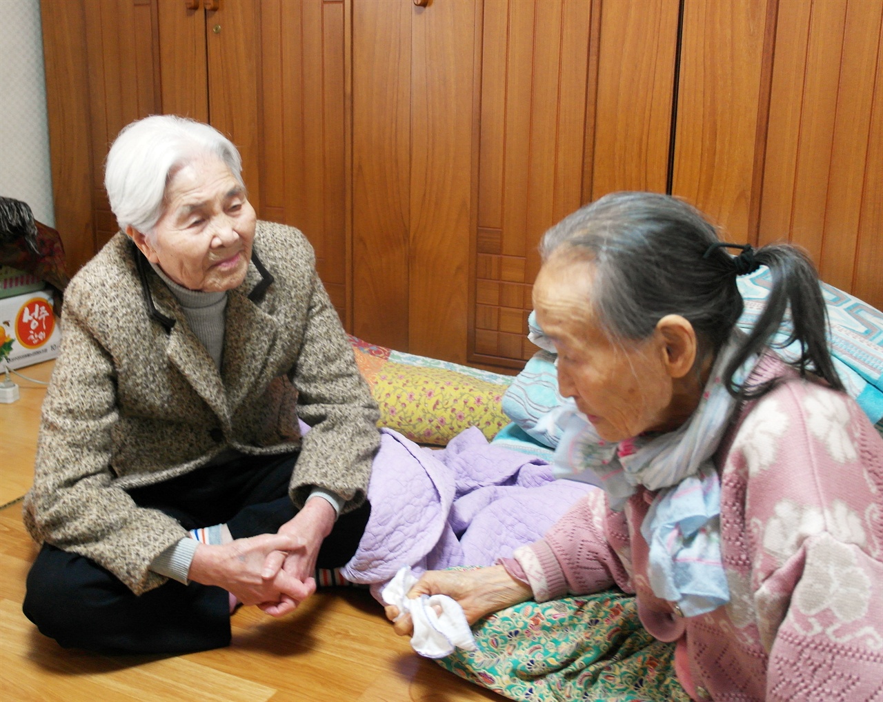 장금도 김난주 할머니 모습(2017년 2월)