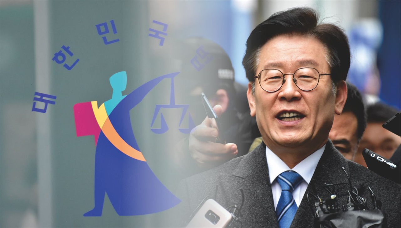 지난 1월 10일 수원지검 성남지청에 출석 전 기자들과 질의응답을 하고 있는 이재명 경기도지사
