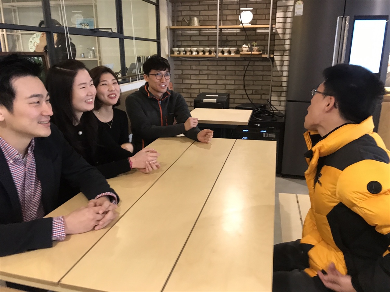  왼쪽부터 김기화 기자, 오귀나 PD, 박은진 작가, 선상원 촬영기자 
