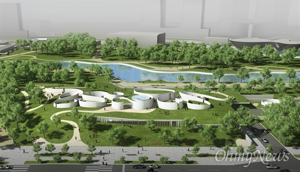 인천시는 송도 국제도시에 건립될 예정인 '국립세계문자박물관'을 올해 7월에 착공하고, 2021년에 개관할 계획이다. 사진은 국립세계문자박물관 조감도.