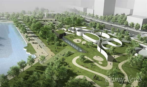 인천시는 송도 국제도시에 건립될 예정인 '국립세계문자박물관'을 올해 7월에 착공하고, 2021년에 개관할 계획이다. 사진은 국립세계문자박물관 조감도.