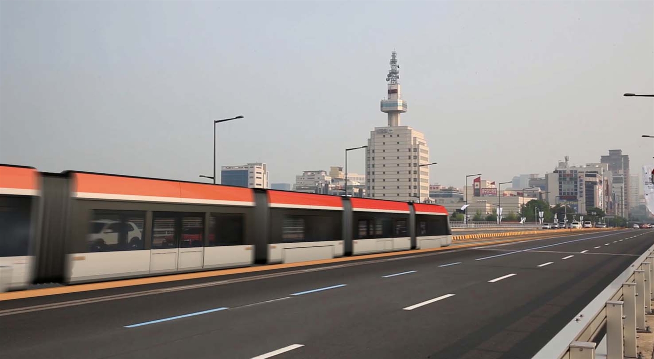 대전시가 추진중인 트램. 홍보영상 중 일부.