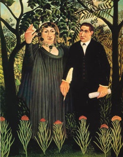 시인에게 영감을 주는 뮤즈(앙리 루소, 1909, 스위스 바젤 순수 미술관)