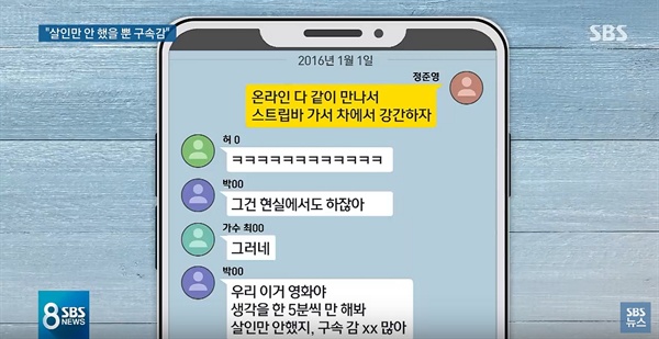  지난 12일 방송된 SBS < 8뉴스 > 중 한 장면.