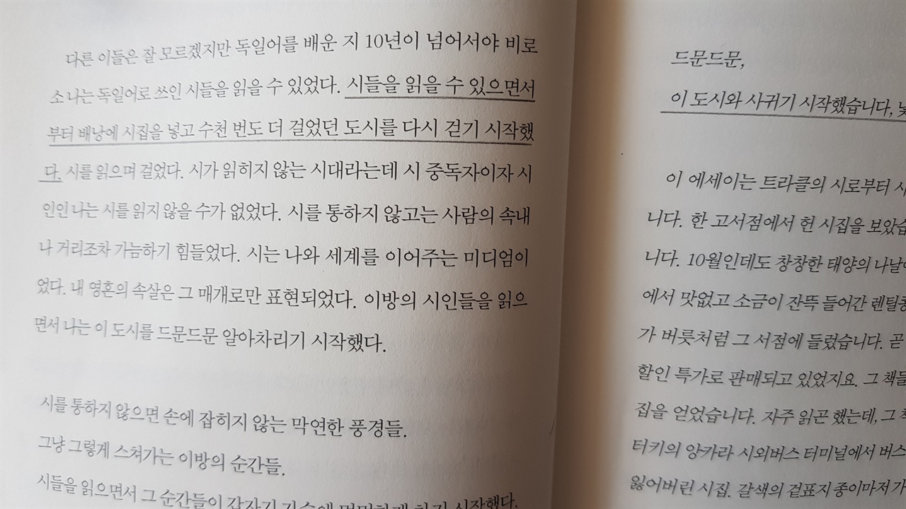 너없이 걸었다중