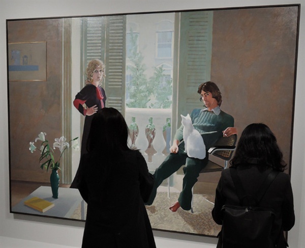  데이비드 호크니 I '클라크 부부와 퍼시(Mr and Mrs Clark with Percy)' 아크릴물감 1970-1971 ⓒ David Hockney