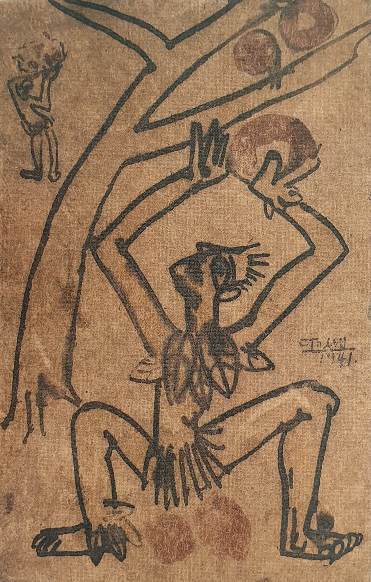 
이중섭 '사과 따는 남자' 1941년 