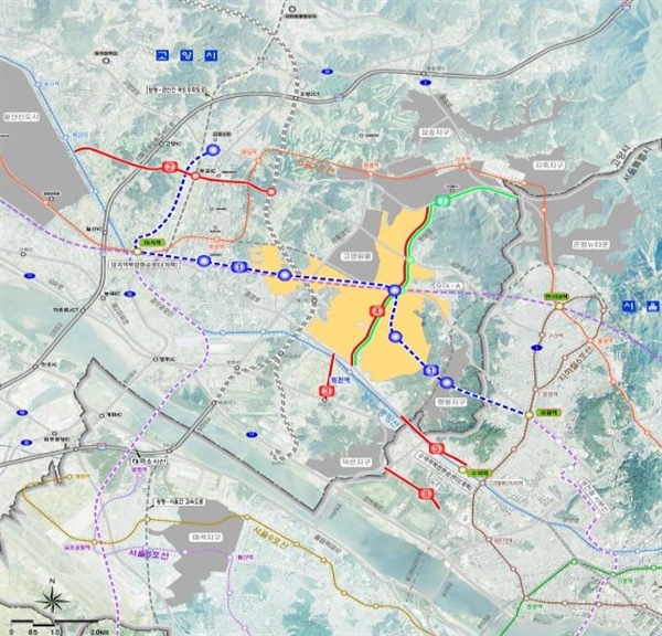 창릉지구 사업의 교통대책(안).