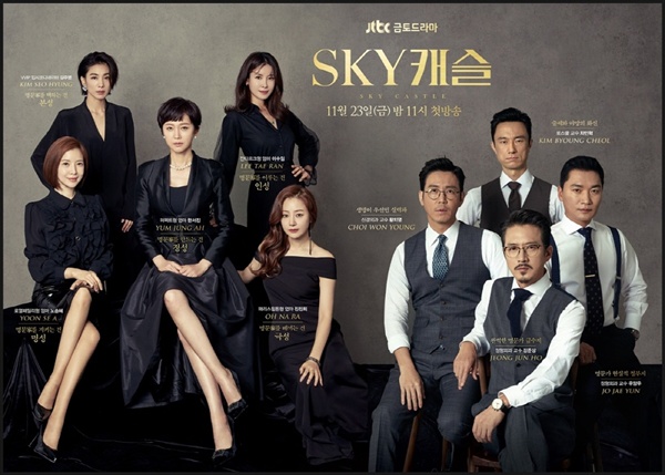  JTBC <스카이캐슬>은 하나의 현상을 일으키면서 지상파 드라마들의 아성을 뛰어넘는 데 성공했다.
