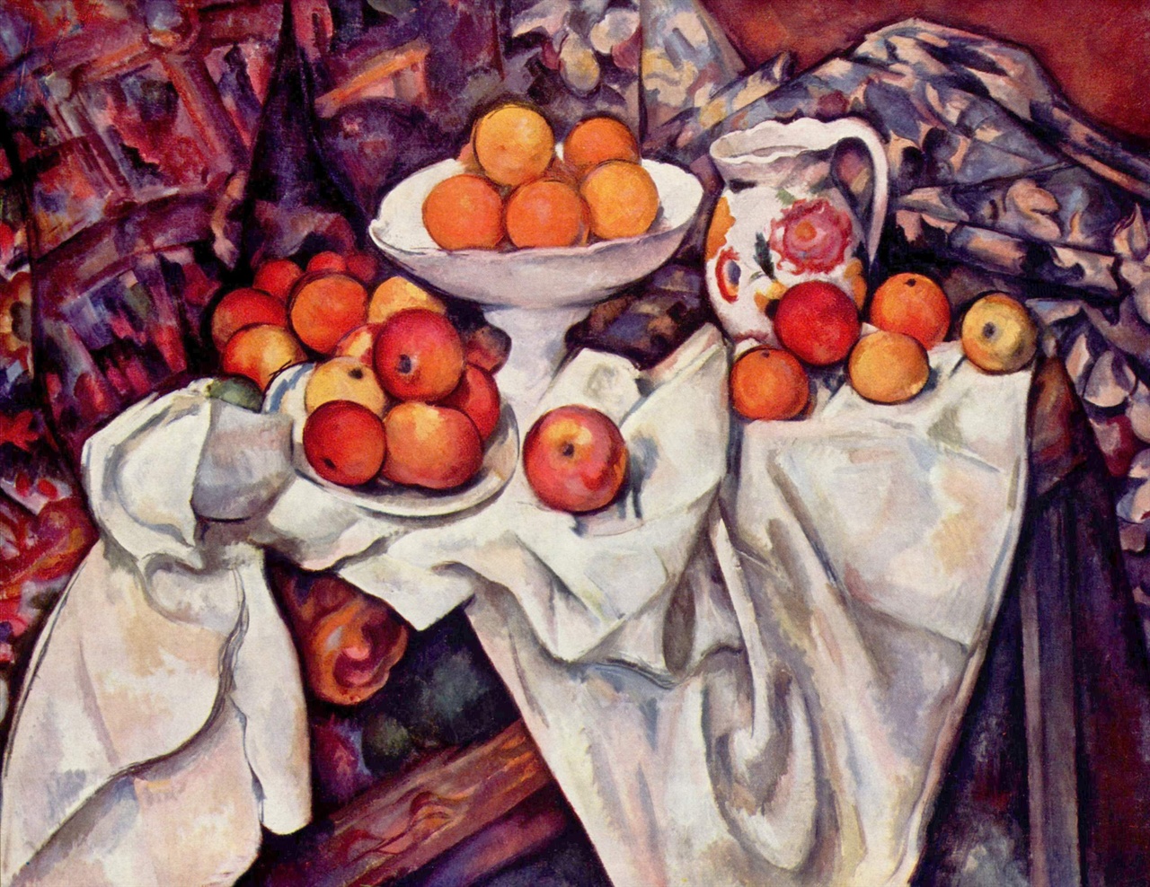 세잔 '사과와 오렌지가 있는 정물'(1895~1900년경)