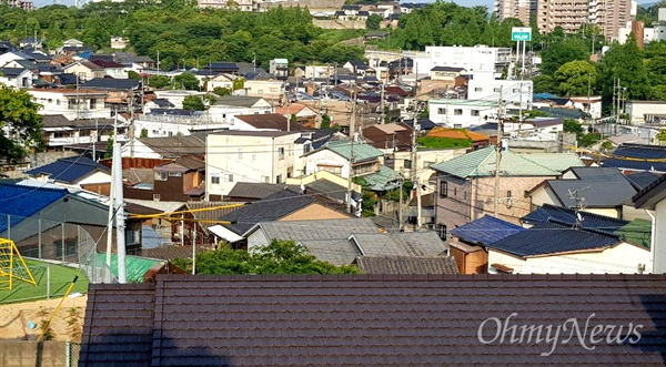 일본 야마구치현에 있는 조선일 집단 거주지역인 '똥골마을' 일부.