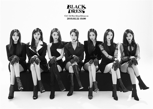  CLC의 'BLACK DRESS' 컨셉 포토