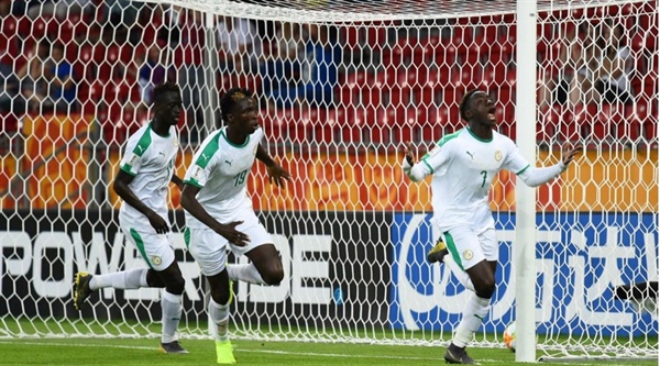  득점 이후 환호하고 있는 세네갈 U20 대표팀