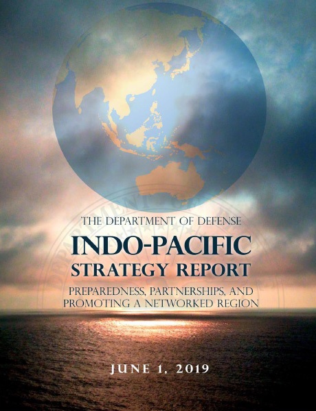 미국 국방부가 6월 1일 발간한 <인도·태평양 전략 보고서>. 
