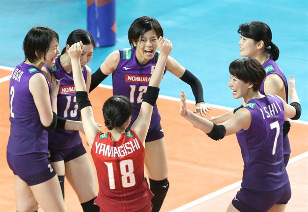  2019 VNL 한일전, 일본 여자배구 대표팀 선수들 (충남 보령종합체육관, 2019.6.19)