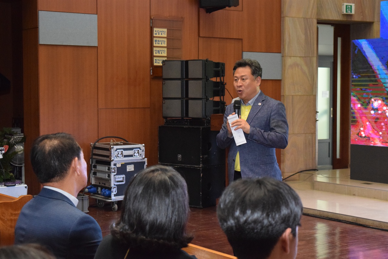 이날 행사에는 안승남 구리시장(사진), 김성수 전 대한성공회 주교, 유진룡 전 문체부 장관과 이주민과 남양주시민 등 200여명이 함께 했다.