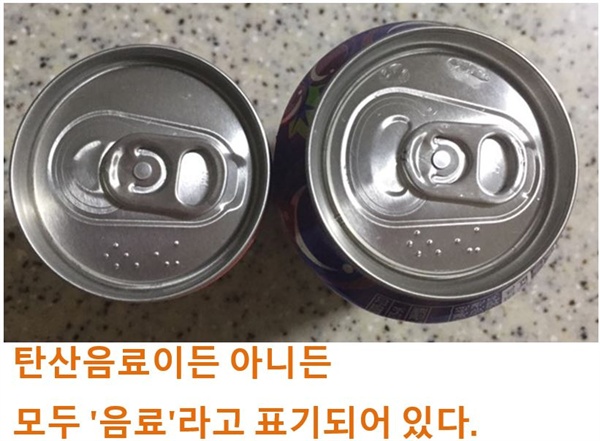  사과음료 와 포도 탄산음료. 둘 다 음료라고 적혀있다.