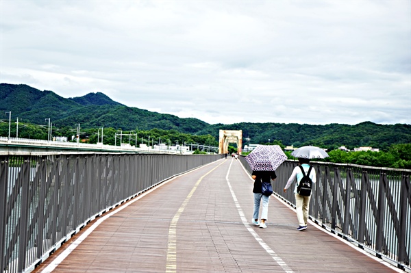 양수리 철교 풍경