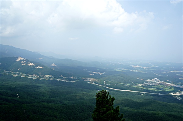 울산바위에서 바라본 속초