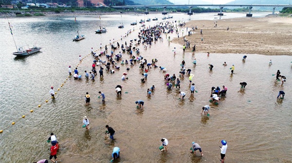 “알프스하동 섬진강문화 재첩축제”가 7월 26일부터 열린다(사진은 지난해 행사).