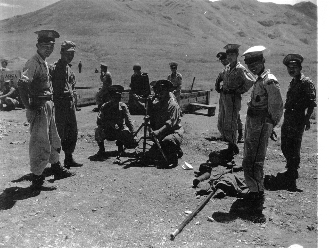 6. 국방경비대의 교육 장면(1949. 9.).