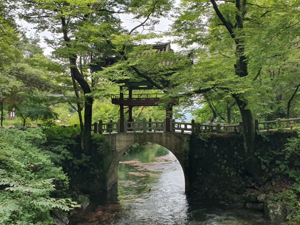 수많은 고애신과 김희성이 찾는 천은사 수홍루