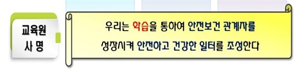  산업안전보건교육원의 사명을 어떻게 실현할 것인가? 지금과 같은 교육 시스템으로 충분한지 진지하게 되돌아봐야 한다.