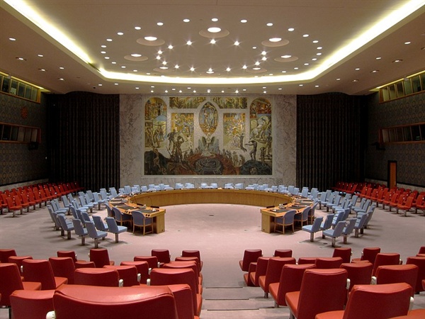 유엔 안보리 회의장. 